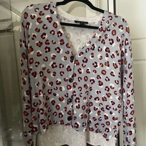 Ann Taylor Leopard print cardigan